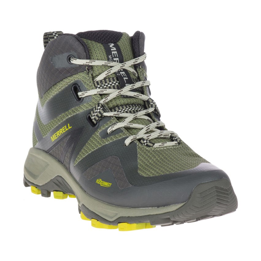 Chaussures Randonnée Merrell MQM Flex 2 Mid GORE-TEX Vert Olive Femme | M.U.SWLN